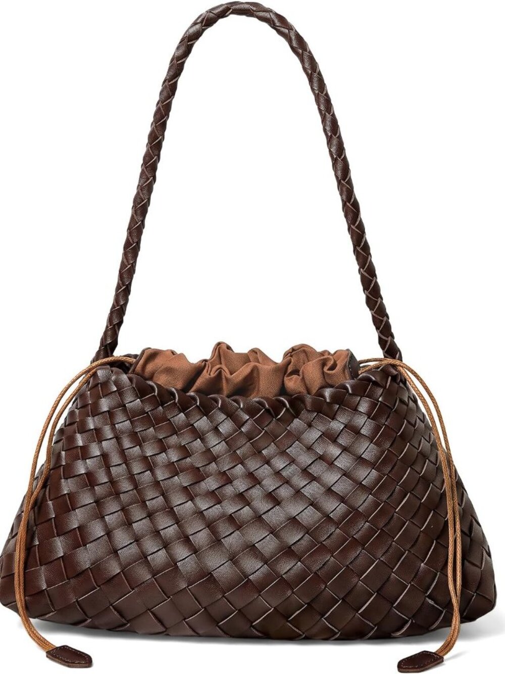 Woven Hobo Bag for Women, Shoulder Purse Trendy Woven Shoulder Tote
